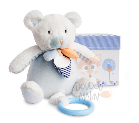  les gommettes musical box bear white blue orange 